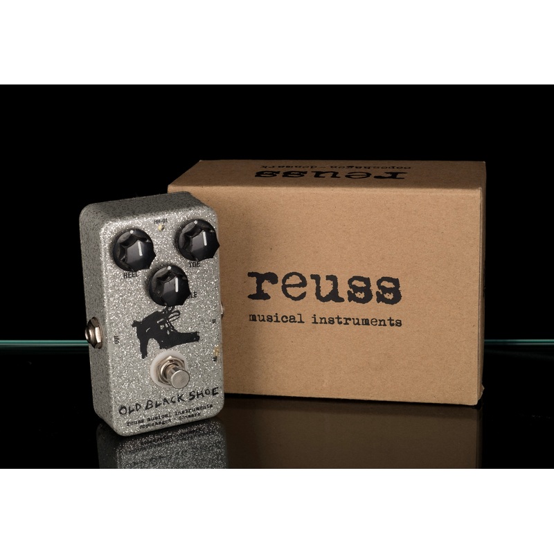 Used Reuss HH-01 Old Black Shoe Ovedrive/Distortion Guitar Effect Pedal With Box