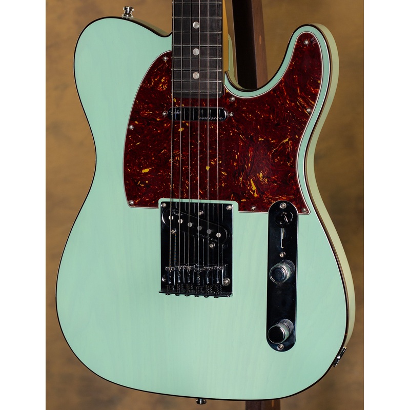 Fender American Ultra Luxe Telecaster Rosewood Fingerboard Transparent Surf Green