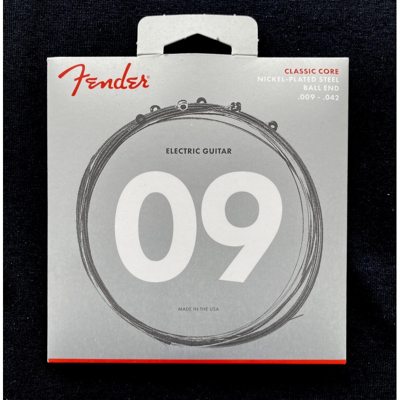 Fender Classic Core Guitar Strings Nickel Plated Steel Ball End 255L .009-.042 - 730255403
