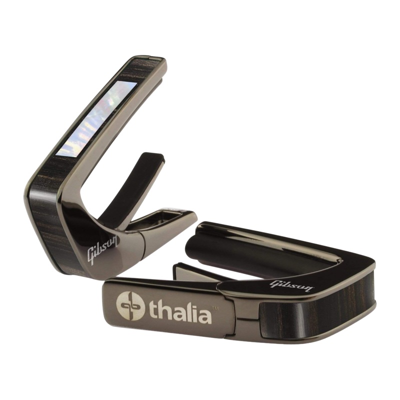 Gibson Large Block Ebony Capo, Black Chrome, Exclusive
