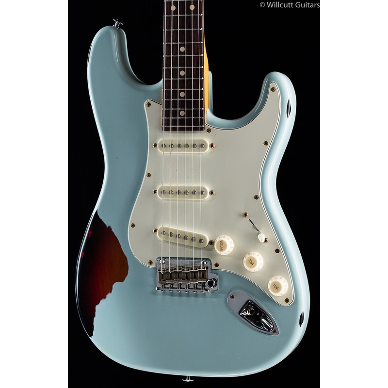 Suhr Classic Antique Sonic Blue over 3 Tone Sunburst SSS (61)