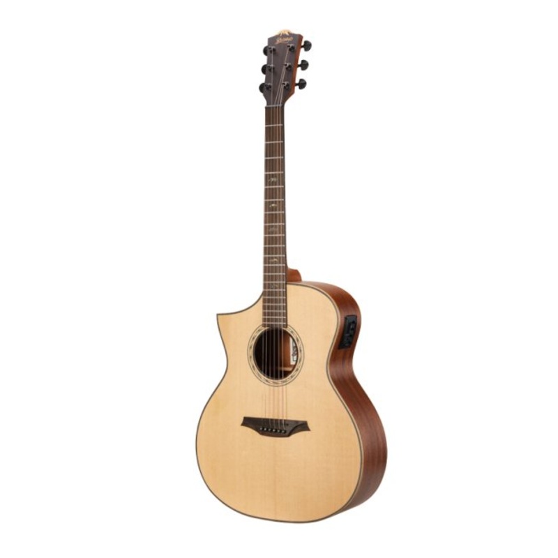 Bromo BAT4CEL Left Handed Solid Top Auditorium Electro Acoustic Guitar