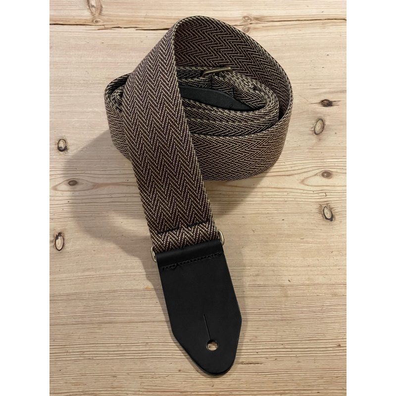LG Vintage Brown Tweed Guitar Strap