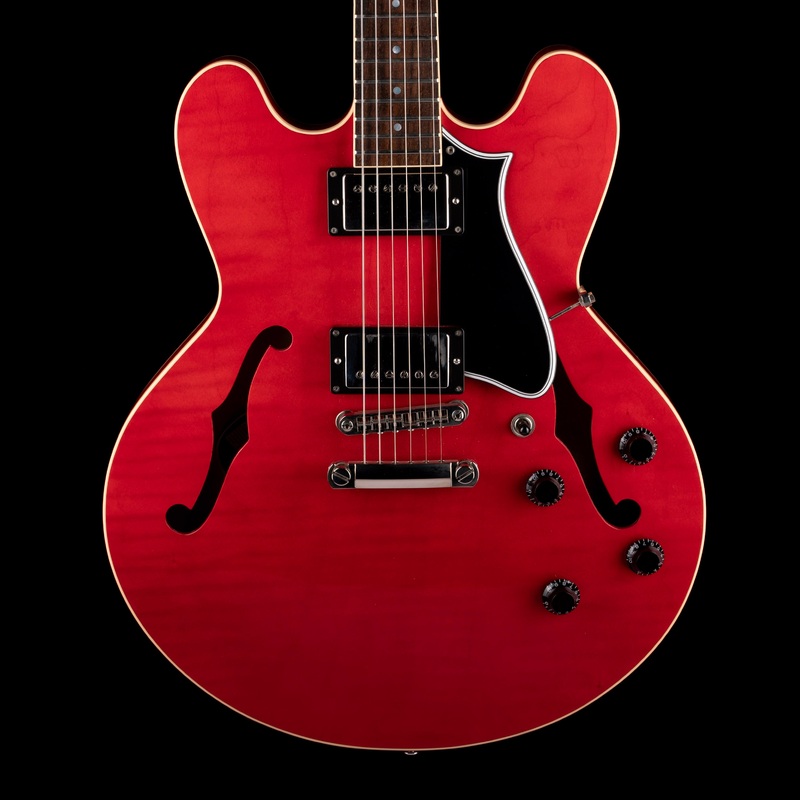 Pre Owned 2021 Heritage Standard H-535 Semi-Hollow Trans Cherry Electric Guitar With OHSC
