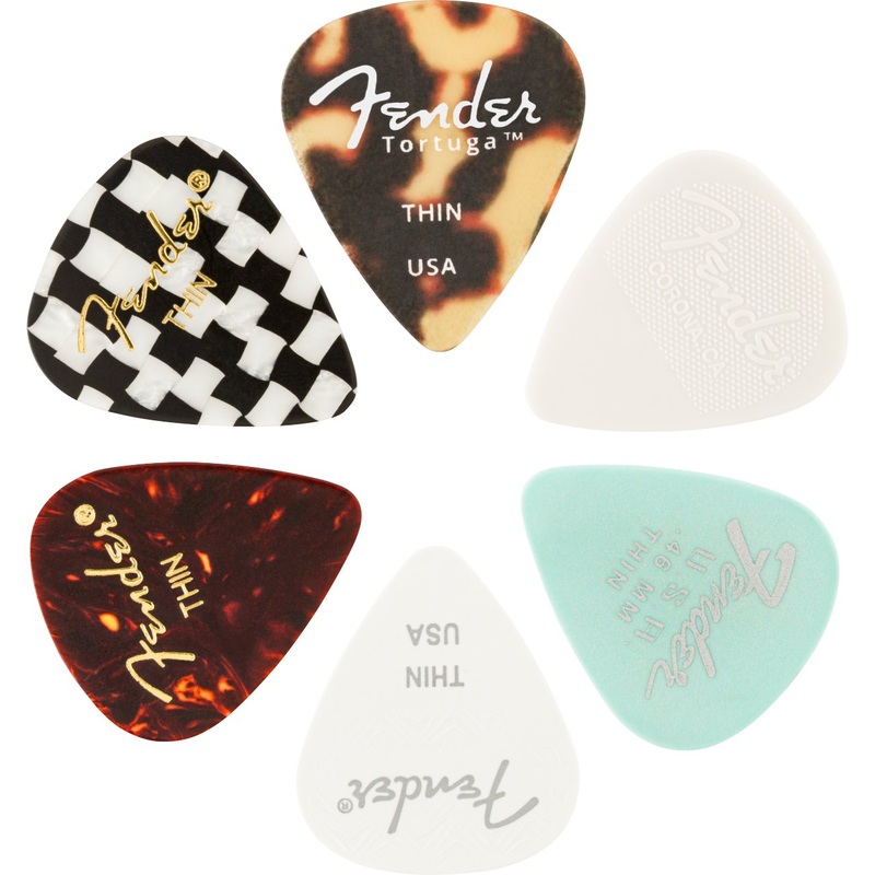 Fender 351 Shape Material Medley Picks (6 Pack)