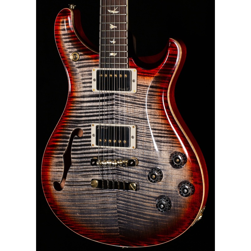 PRS Wood Library Willcutt Exclusive Semi-Hollow McCarty 594 Brazilian Rosewood Charcoal Cherry Burst (567)