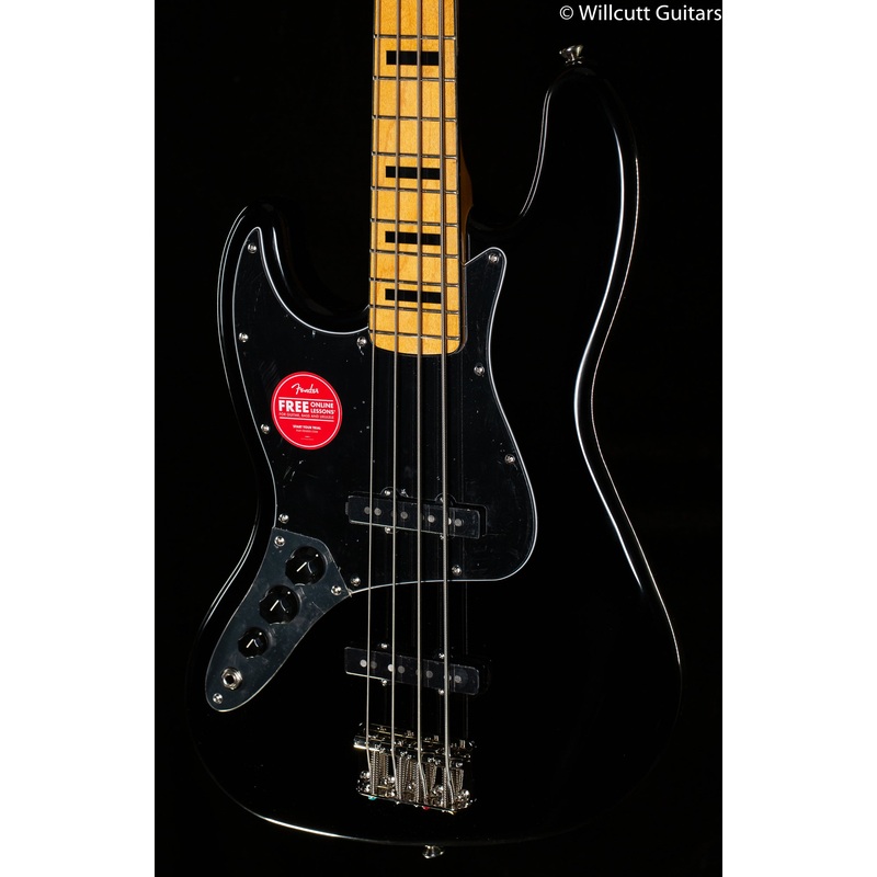 Squier Classic Vibe '70s Jazz Bass , Maple Fingerboard Black Lefty Bass Guitar