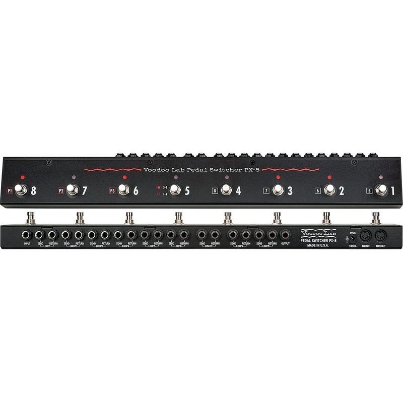 Voodoo Lab Pedal PX-8 Footpedal Audio Loop Switcher with 8 Loops