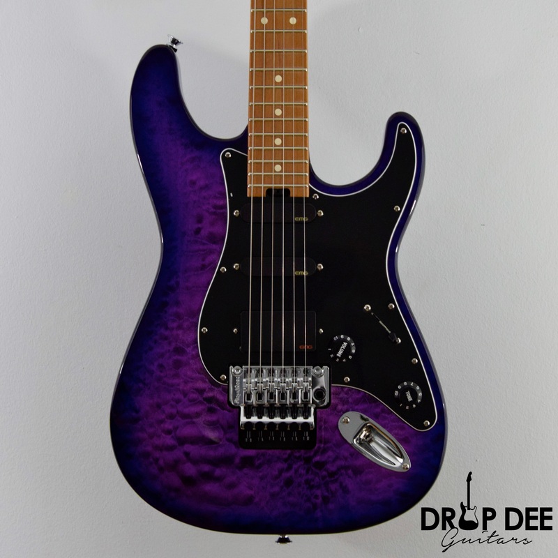 Charvel Marco Sfogli Signature Pro-Mod So-Cal Style 1 HSS FR CM QM Electric Guitar Transparent Purple Burst