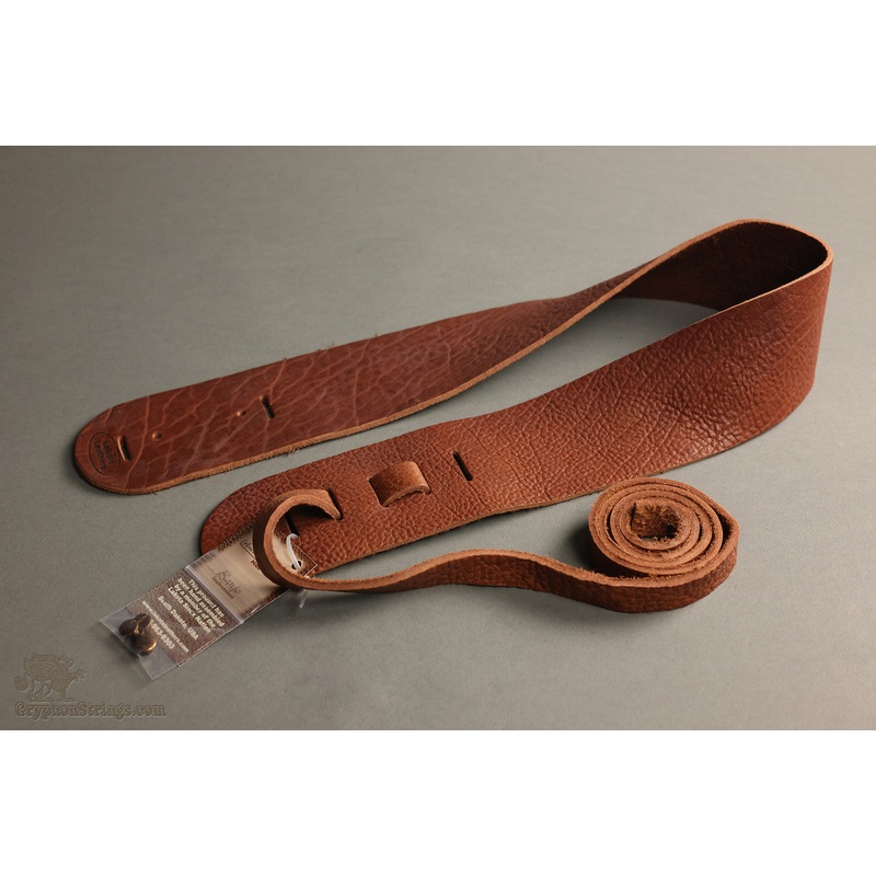 Lakota Leathers Banjo Straps - Cradle 3", Tobacco