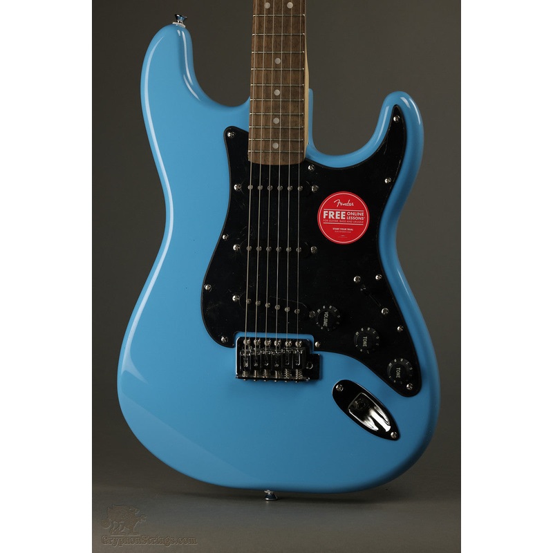 Squier Sonic Stratocaster, Laurel Fingerboard, Black Pickguard, California Blue New