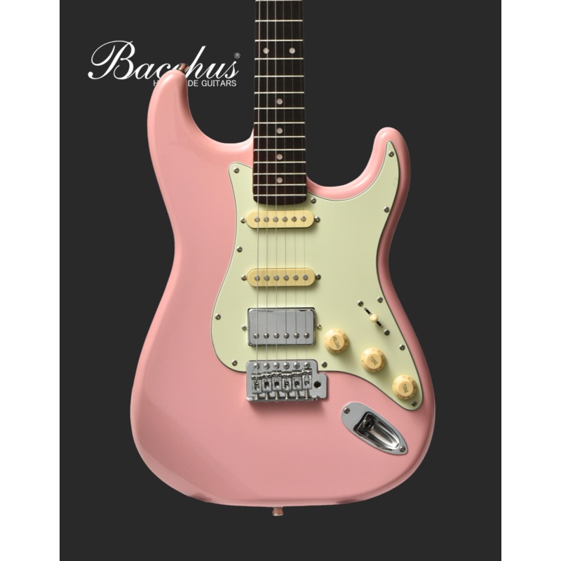 Bacchus Electric Guitar BST-2-RSM/R Pink Roasted Maple Neck
