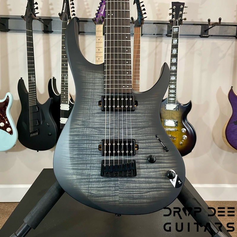 Balaguer Standard Series Diablo Baritone 7-String Electric Guitar w/ Bag (0077) Satin See Through Black