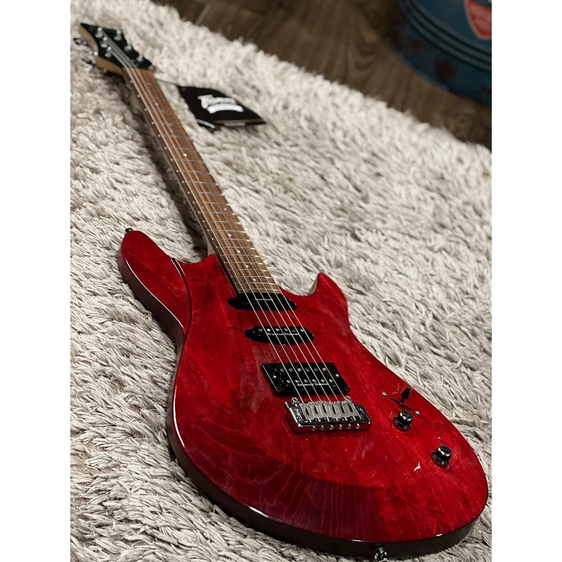 Framus Teambuilt Pro Series Diablo II Pro - Burgundy Red Transparent Satin