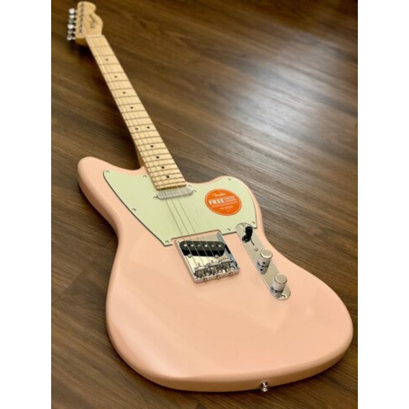 Squier Paranormal Offset Telecaster - Shell Pink with Mint Pickguard