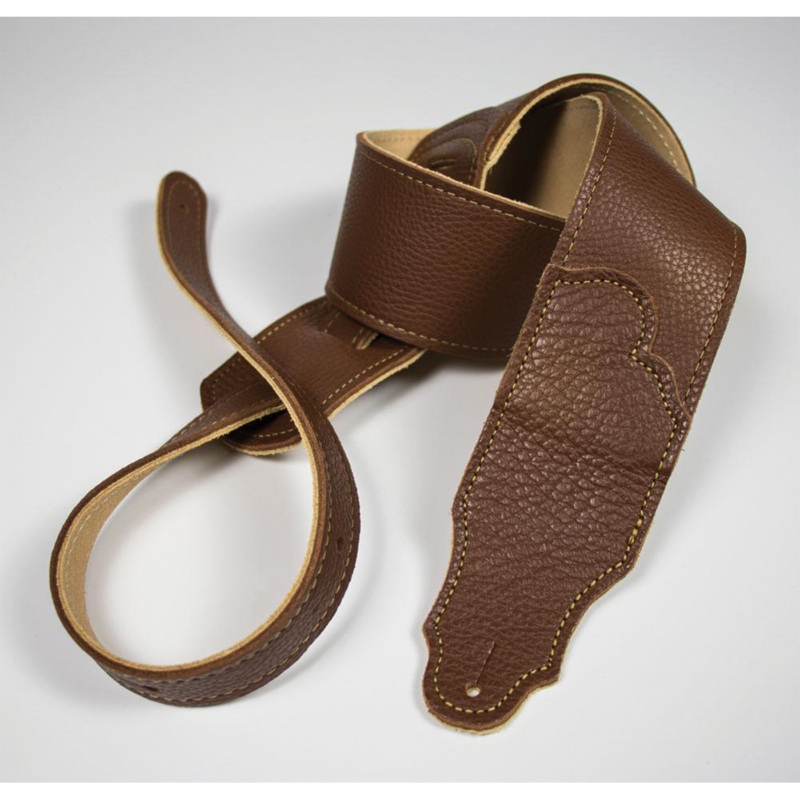 Franklin Original 2.5" Caramel Glove Leather with Gold Stitching