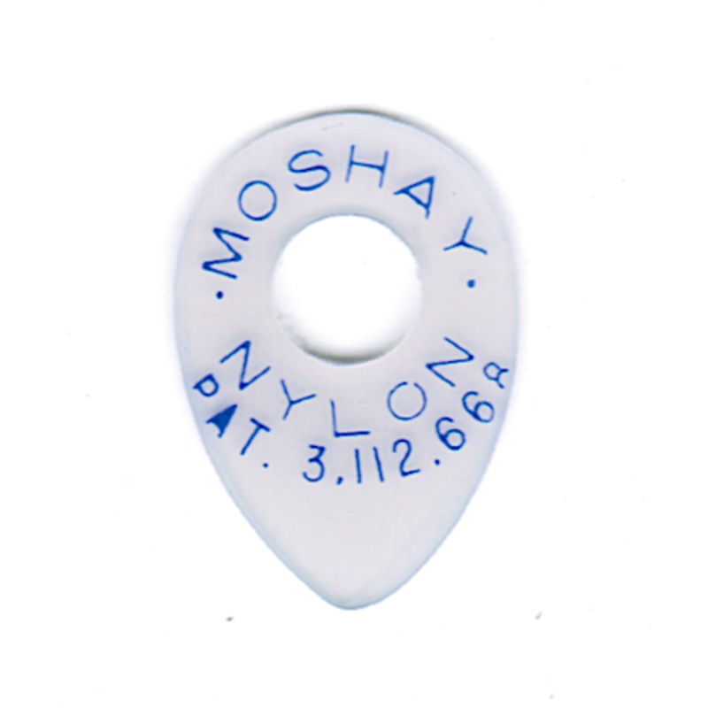 Moshay 107 Pure Nylon Blue Small Thick Guitar Pick - Per Pick