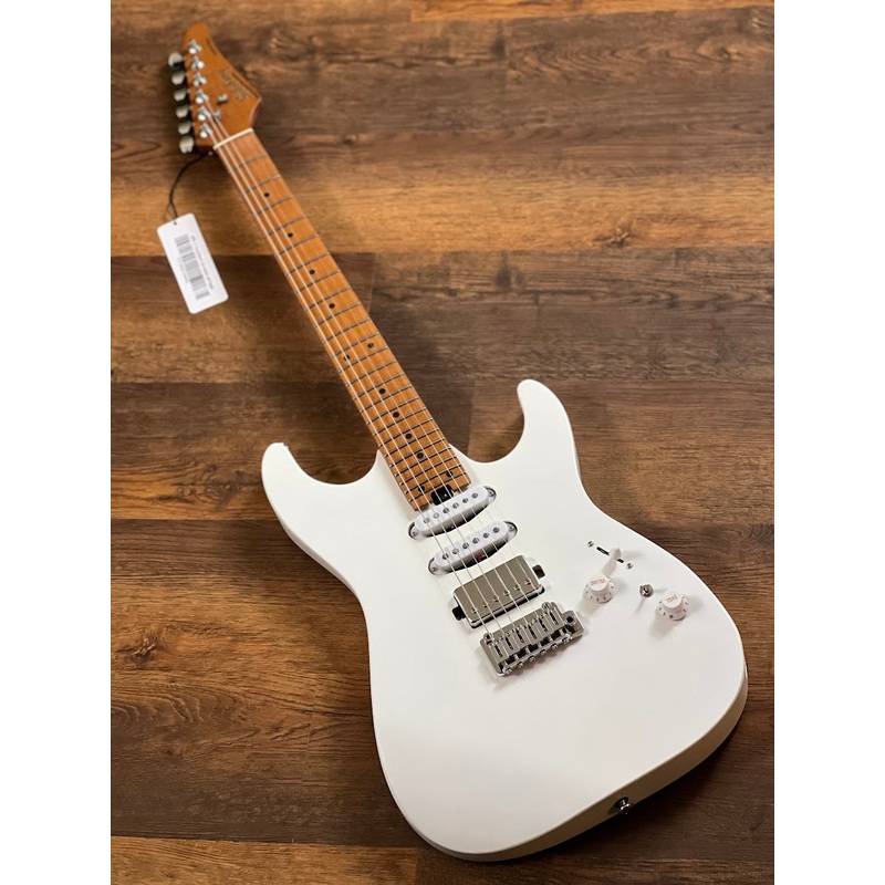Soloking MS-1 Custom 24 HSS Flat Top in Satin White Matte Nafiri Special Run