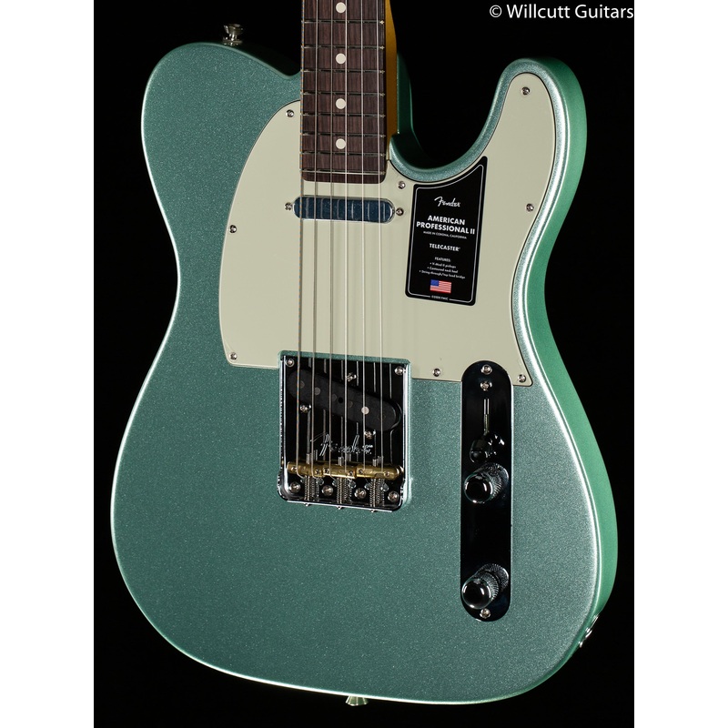 Fender American Professional II Telecaster Mystic Surf Green Rosewood Fingerboard