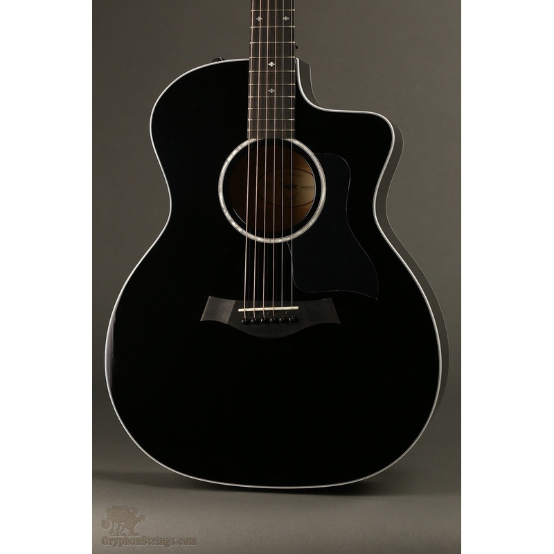 Taylor Guitars 214ce-BLK DLX Grand Auditorium Steel String Acoustic Guitar New