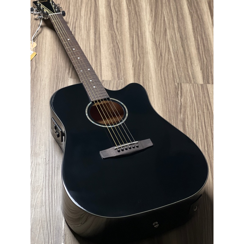 Cort Earth 60CE Acoustic Guitar in Black Gloss