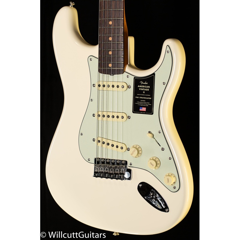 Fender American Vintage II 1961 Stratocaster Rosewood Fingerboard Olympic White (021)