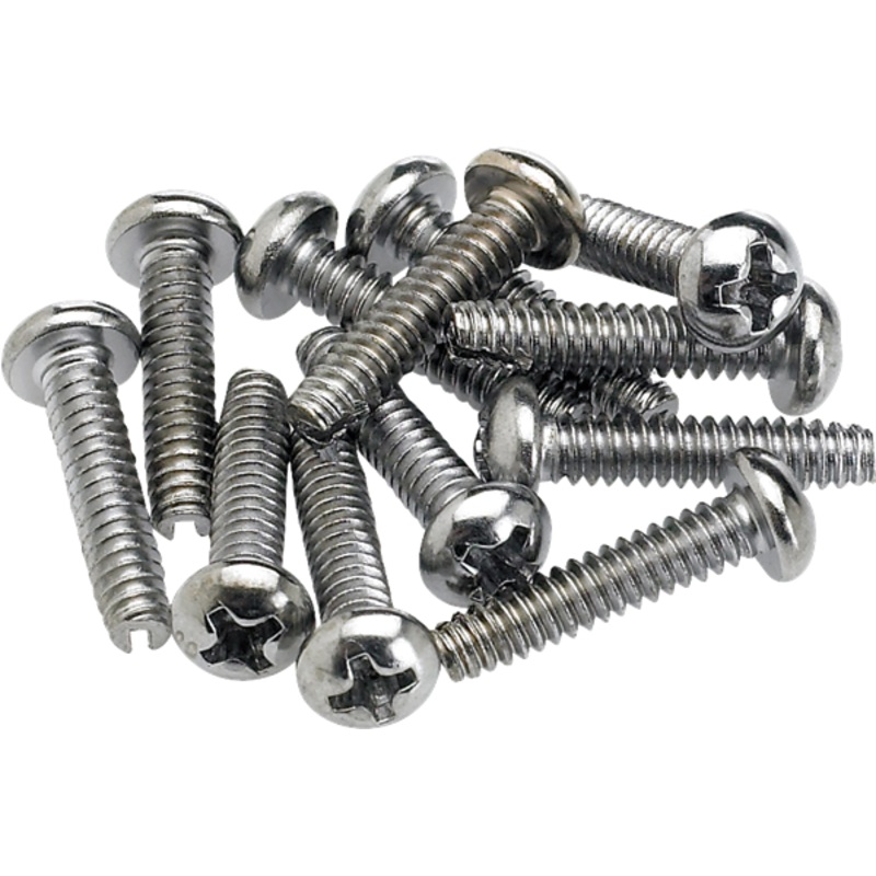 Fender Chrome Pickup and Selector Switch Screws - 12 Pack