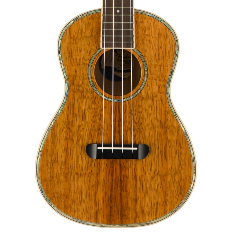 Fender Montecito Tenor Ukulele Walnut Fingerboard Natural With Bag