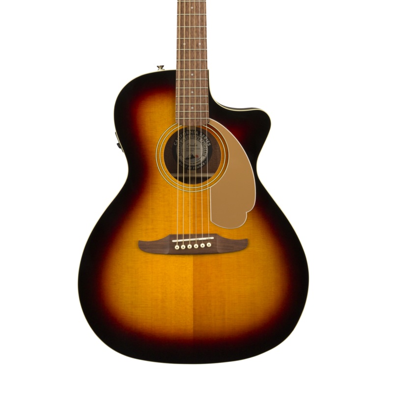 Fender Newporter Player Walnut Fingerboard Sunburst Acoustic Guitar