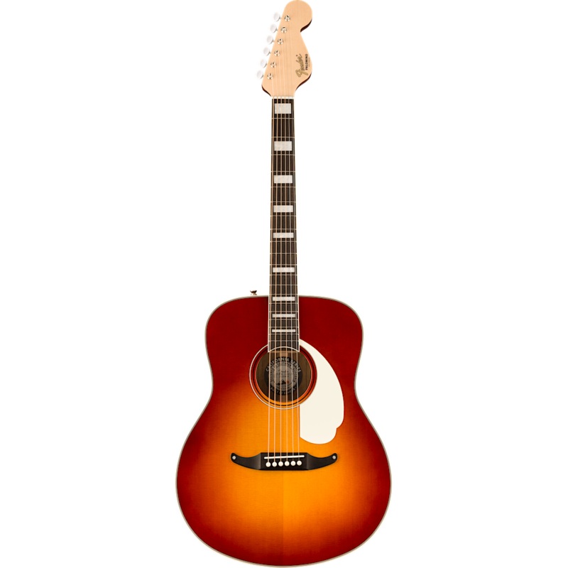 Fender Palomino Vintage Sienna Sunburst Acoustic Electric Guitar with Vintage-Styled Hardshell Case