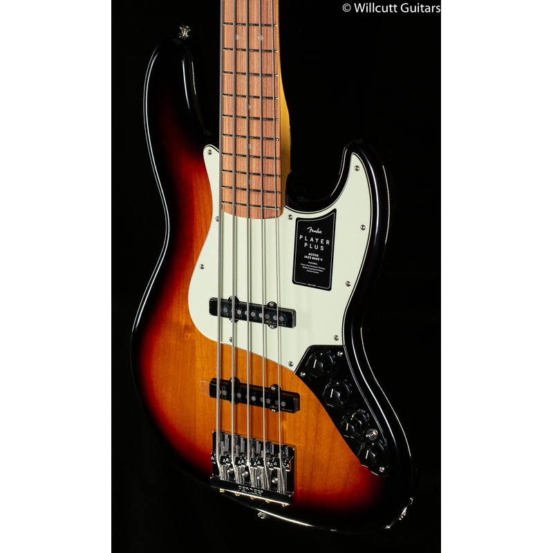 Fender Player Plus Jazz Bass V Pau Ferro Fingerboard 3-Tone Sunburst (675)