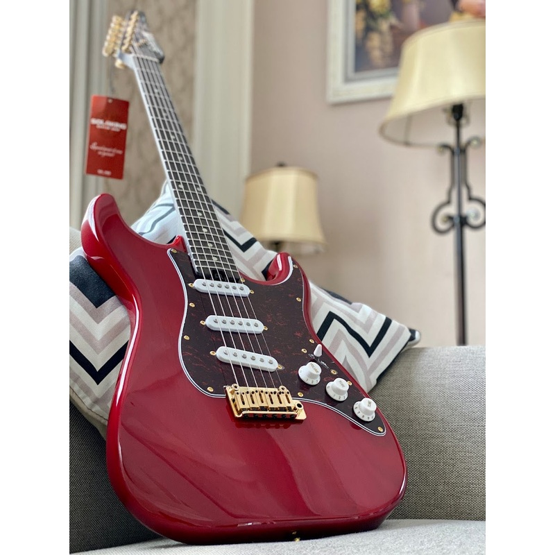 Soloking MS-1 Classic SSS ASH in Crimson Red with One Piece Rosewood Neck Nafiri Special Run