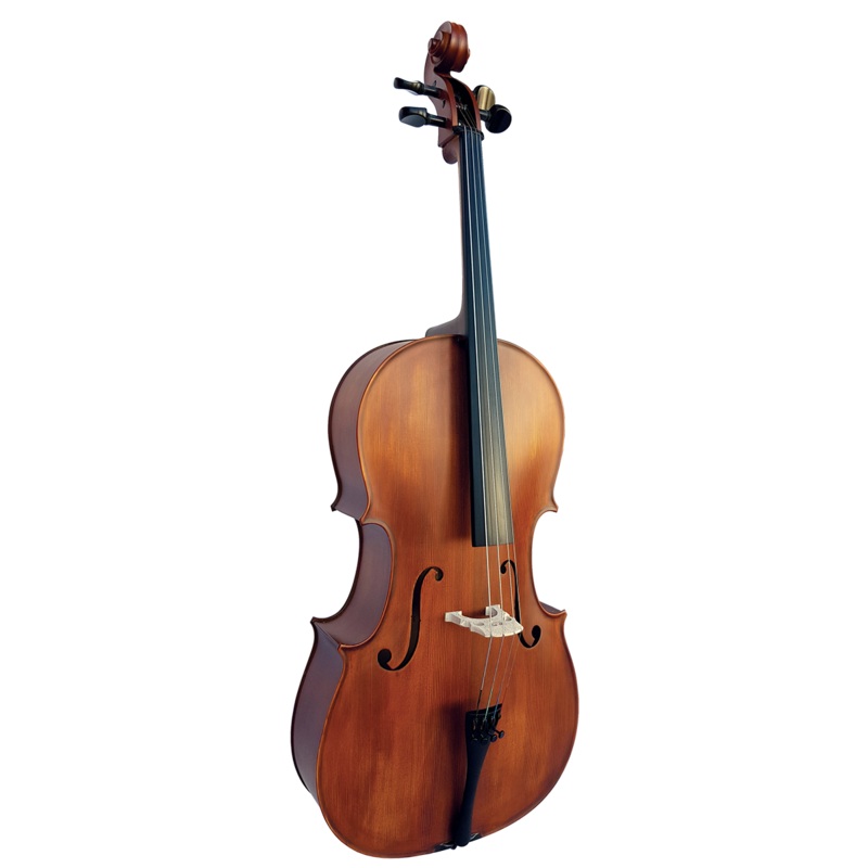 Vivo Student 3/4 Cello Outfit with Bag - Setup