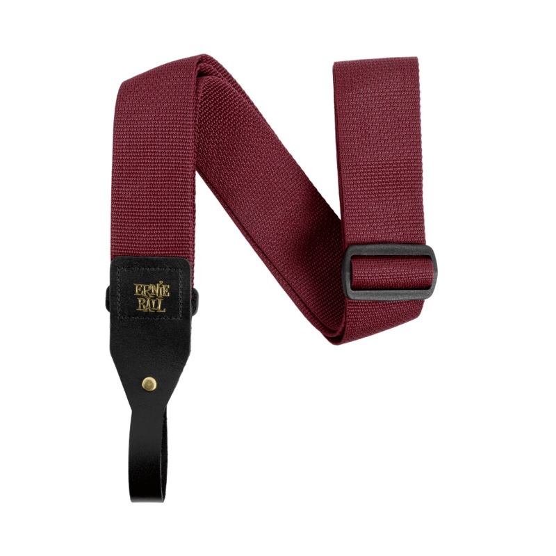 Ernie Ball 2-inch Polypro Acoustic Guitar Strap - Burgundy