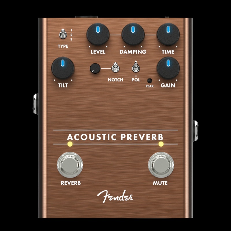 Fender Acoustic Preverb Preamp/Reverb Guitar Effect Pedal