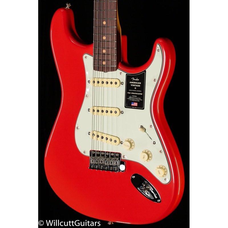 Fender American Vintage II 1961 Stratocaster Rosewood Fingerboard Fiesta Red (352)