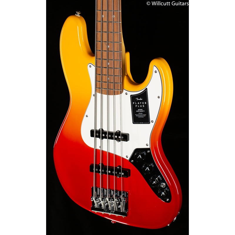 Fender Player Plus Jazz Bass V, Pau Ferro Fingerboard, Tequila Sunrise (380) Bass Guitar