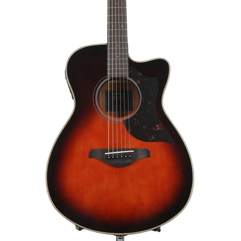 Yamaha AC1M Concert Cutaway Acoustic Electric Guitar Tobacco Brown Sunburst