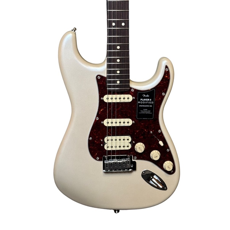 Fender Player II Modified Stratocaster HSS Electric Guitar Olympic Pearl with Rosewood Fingerboard