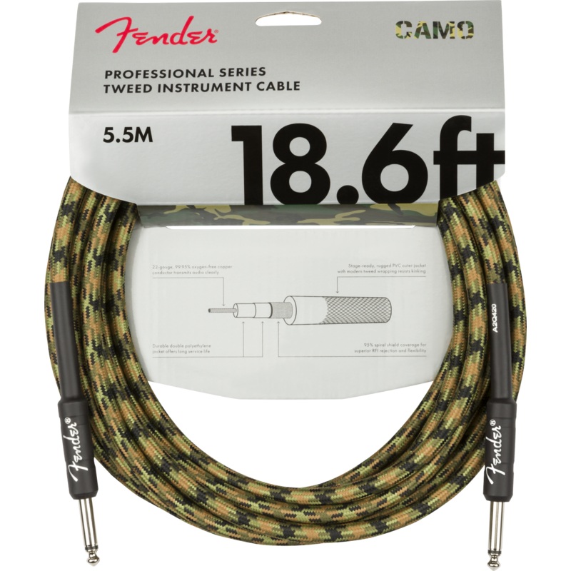 FENDER PROFESSIONAL SERIES CAMO INSTRUMENT CABLES