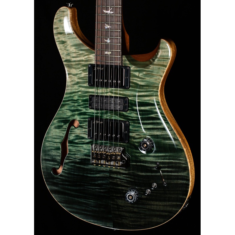 PRS Wood Library Willcutt Exclusive Special Semi-Hollow Trampas Green Fade 10 Top (926)