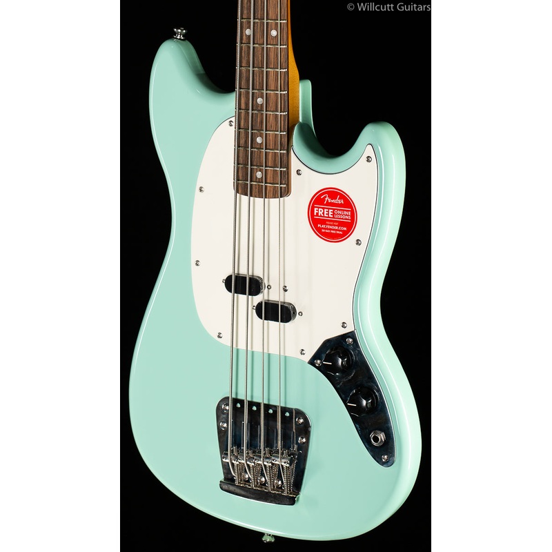 Squier Classic Vibe 60s Mustang Bass Surf Green Bass Guitar (098)