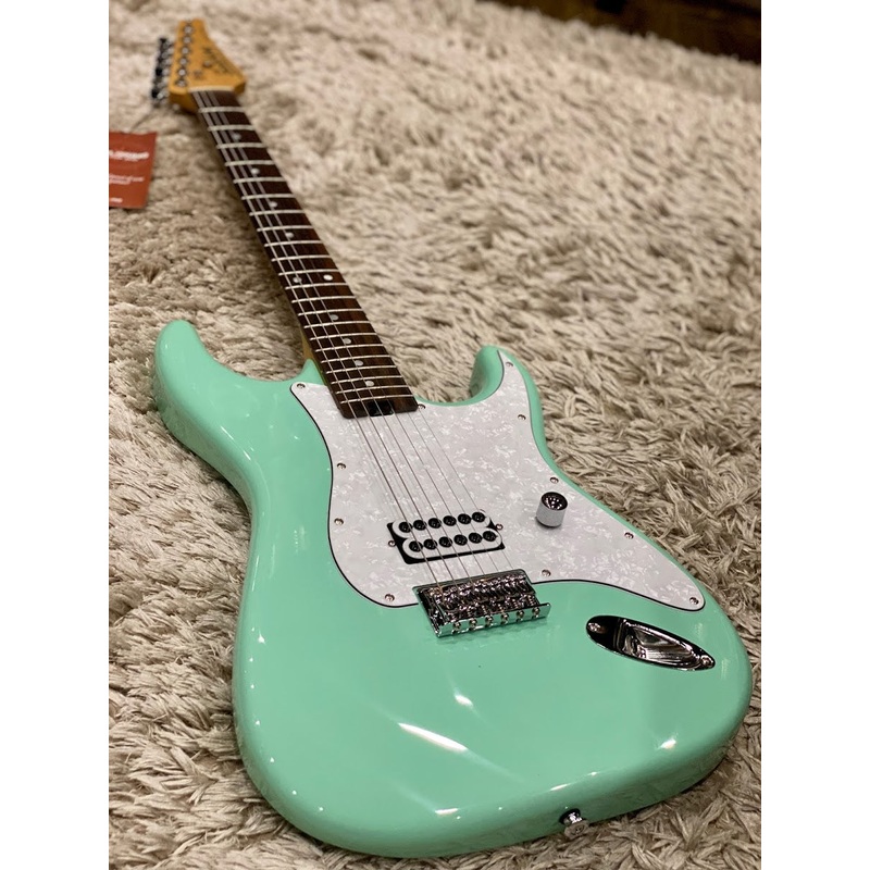 Soloking MS-H Classic Tom Delonge Style Tribute in Surf Green with roasted neck