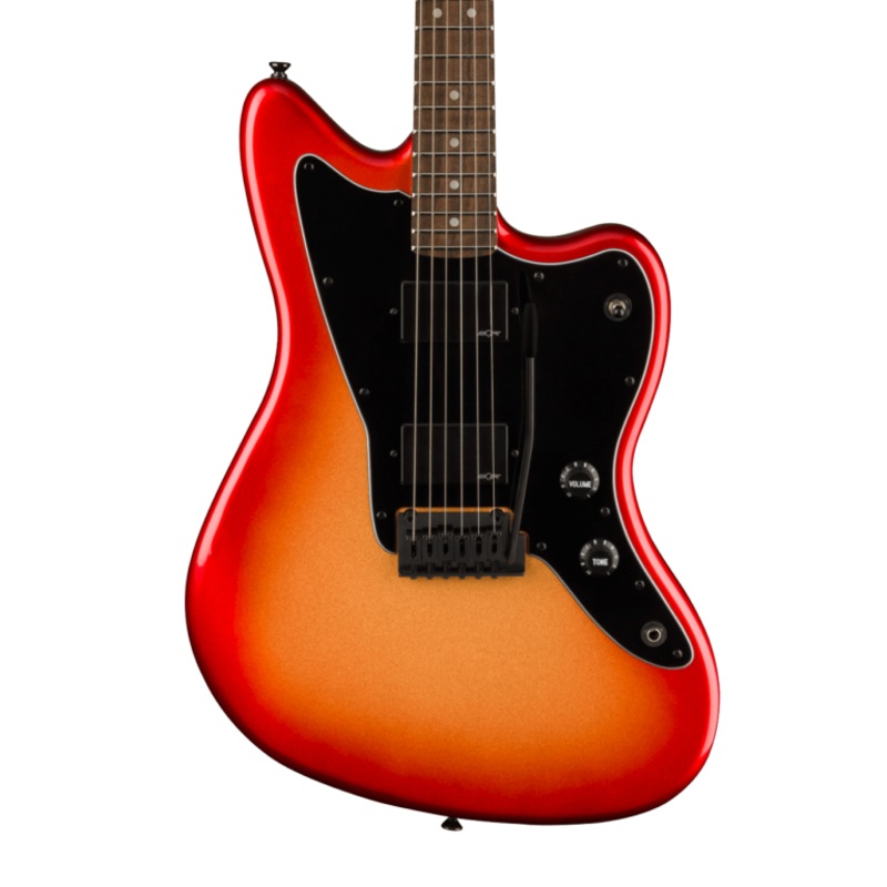 Squier Contemporary Active Jazzmaster HH Laurel Fingerboard Black Pickguard Sunset Metallic Electric Guitar