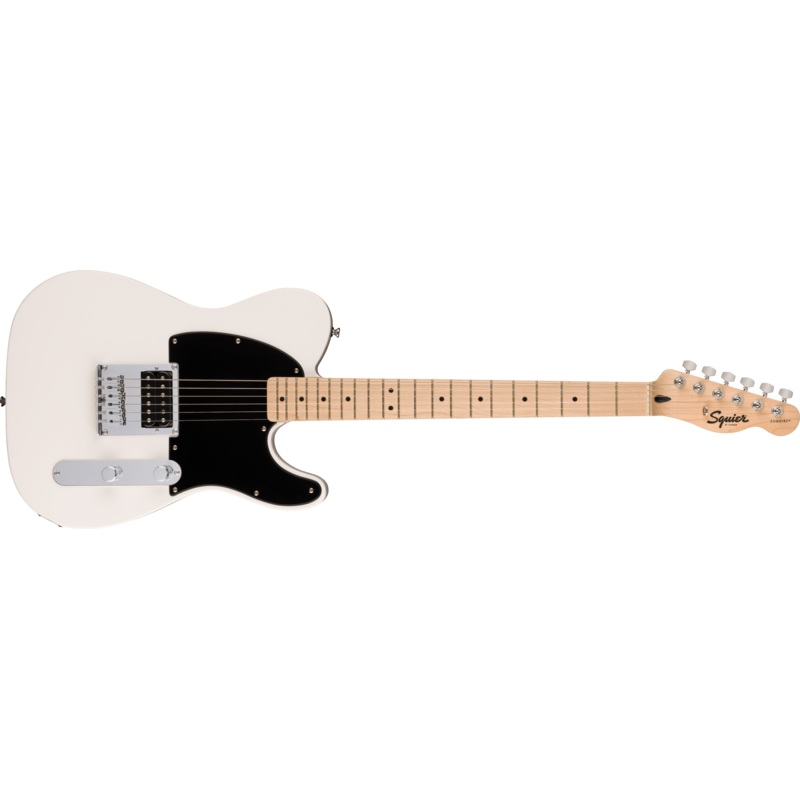 Squier Sonic Esquire H, Maple Fingerboard, Black Pickguard, Arctic White