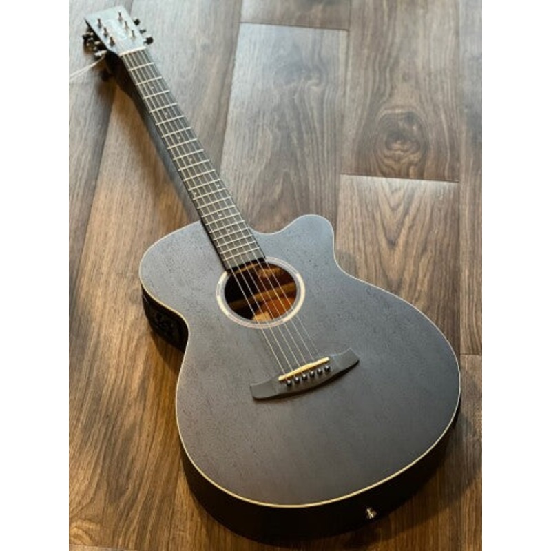 Tanglewood TWBB SFCE Super Folk Cutaway Mahogany Acoustic Electric in Smoke Black Satin