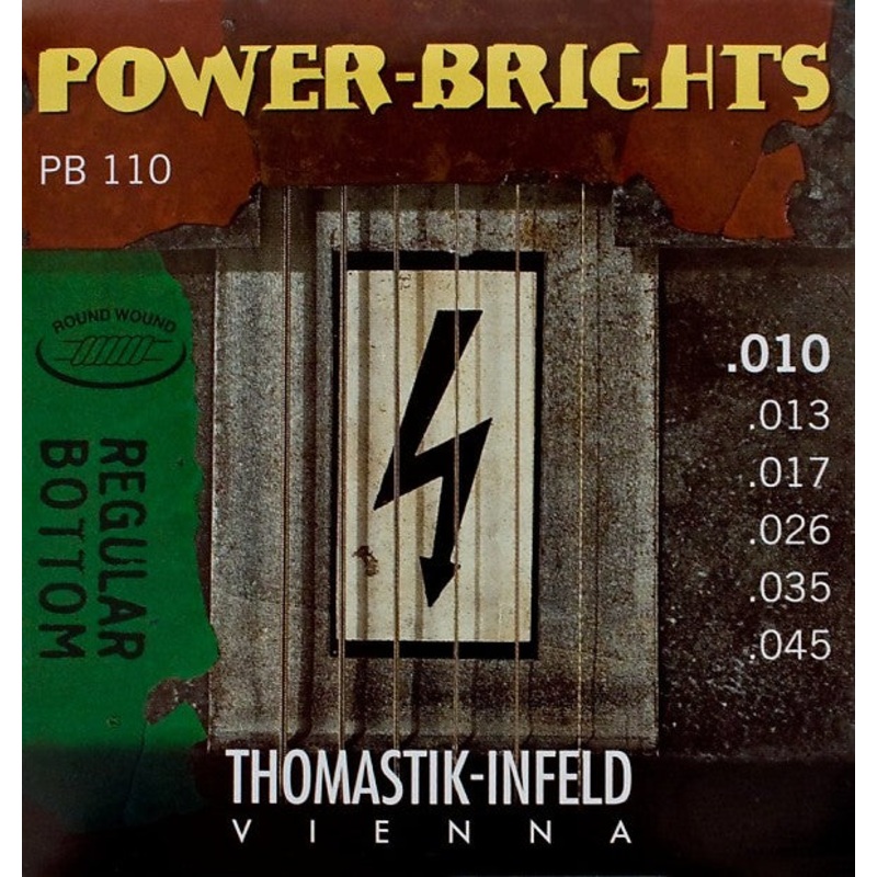 Thomastik-Infeld PB110 Power-Brights Electric Guitar Strings - .010-.045 Medium-Light