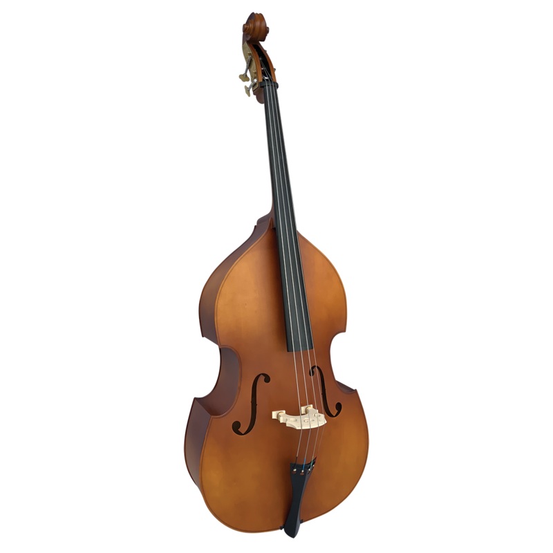Vivo Neo 1/4 Double Bass Laminate w Bag Antique Finish - Setup