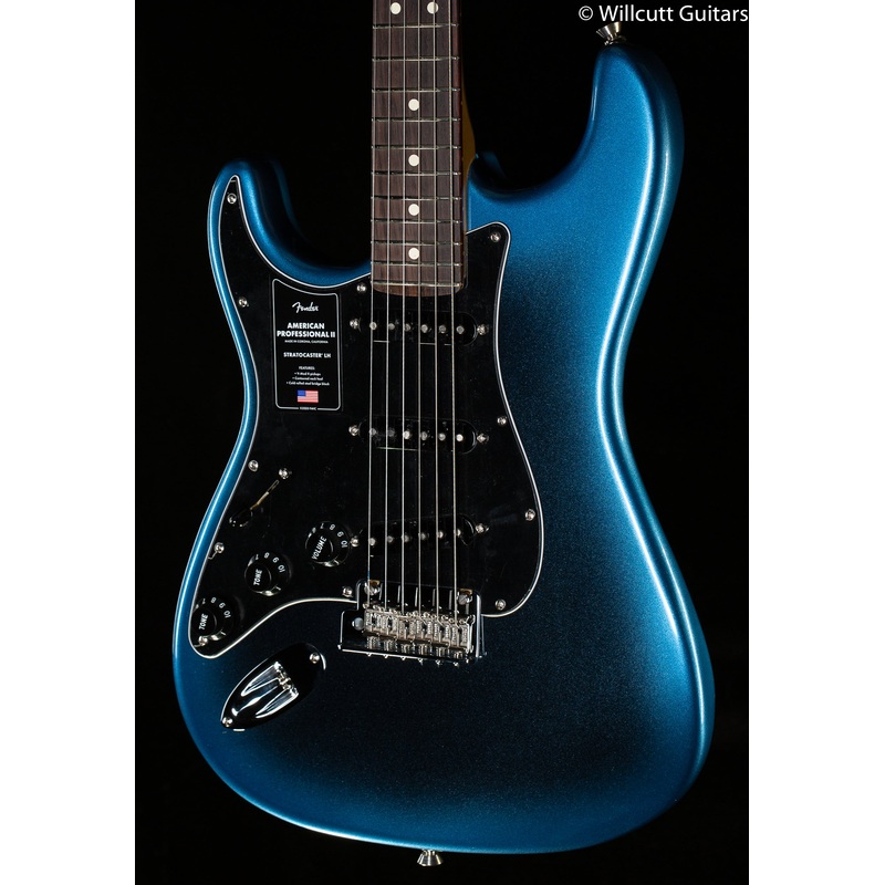 Fender American Professional II Stratocaster Left-Hand Rosewood Fingerboard Dark Night (843)