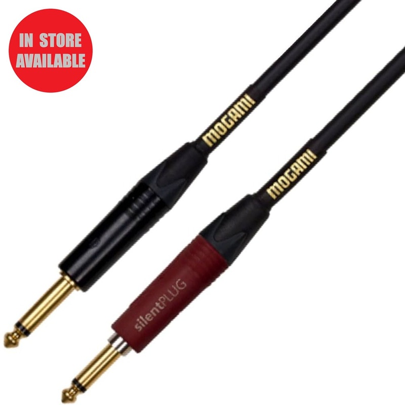 MOGAMI Gold Instrument Cable with Silent Plug 10ft